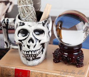 Burbank Color Me Mine Antiqued Skull Mug