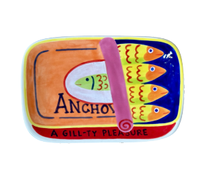 Burbank Color Me Mine Anchovies App Plate